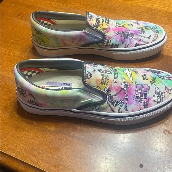 Vans Multicolor Graphic Slip-Ons - Picture 4 of 7